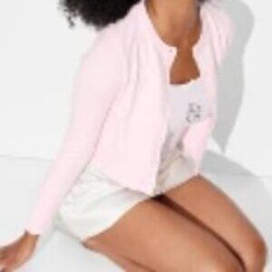 Women's Size Large Wild Fable Soft Light Pink Lightweight Cardigan, Like New